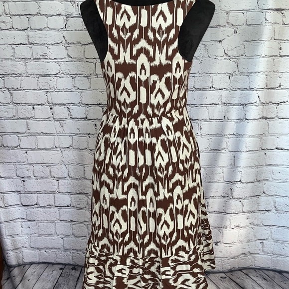 Fire Los Angeles Brown and White Halter Dress size M   New With Tags - Picture 3 of 12